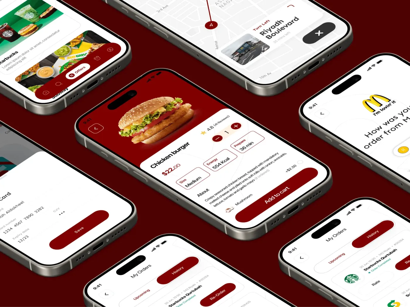 A set of TWLM app screens arranged in isometric view